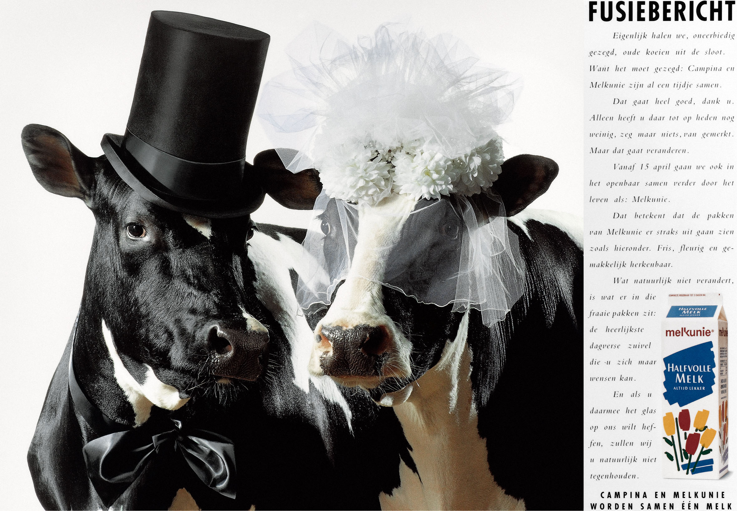 Campina - Melkunie  Fusie bericht